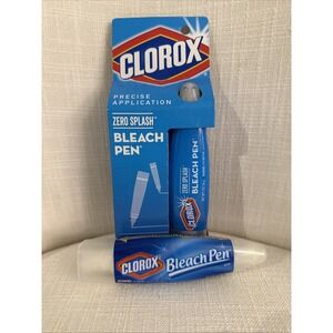 NEW Clorox Zero‎ Splash Bleach Pen Precise Application, 2 oz + Open Pen